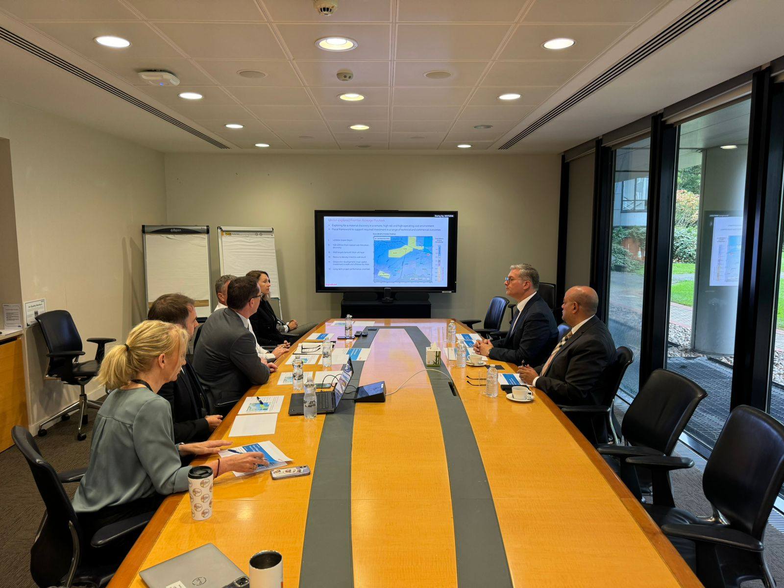 Oil and gas storage terminal connected to maritime logistics infrastructure